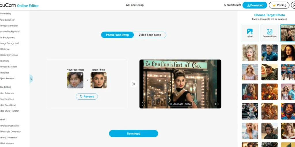 Youcam online editor